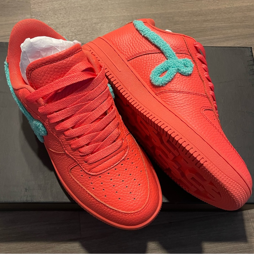 John Geiger peach/teal chenille GF-01